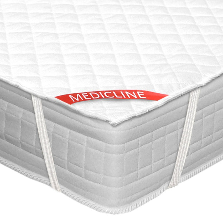 Medicline Premium Coprimaterasso impermeabile Protezione per materasso Trapuntato Lavabile fino a 30 gradi 200g/m2 (90x200cm)