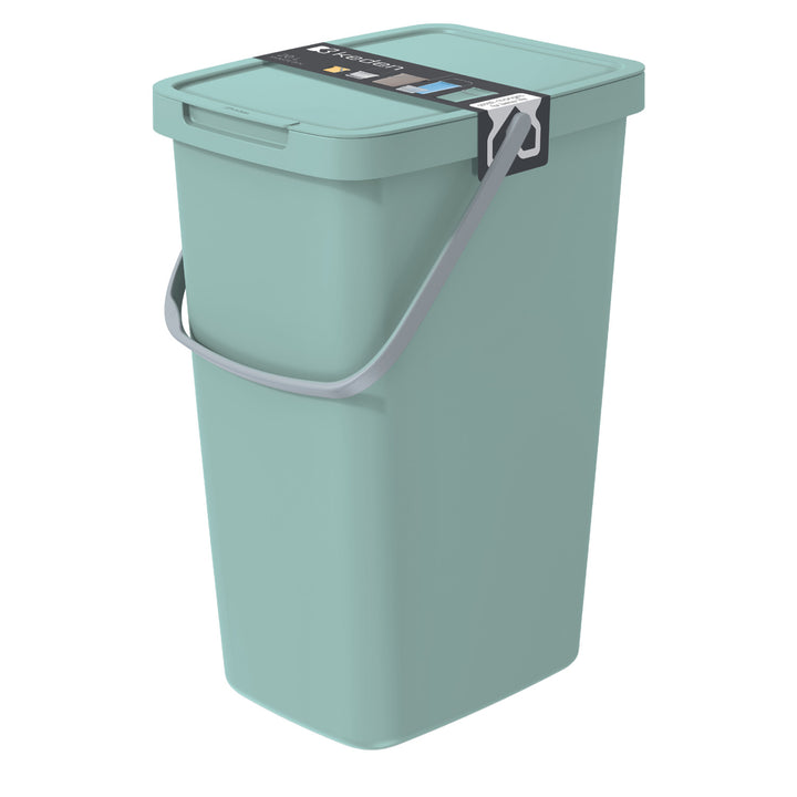Keden Systema Q Bidone per la raccolta differenziata 20l, colore verde chiaro