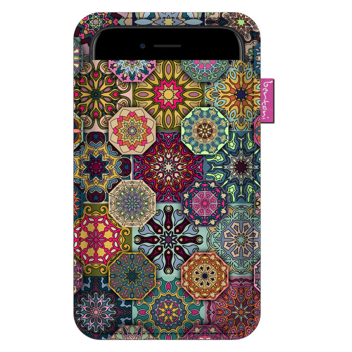 Custodia per smartphone Bertoni, Case in feltro ecologico, 105x195 mm, motivo Valencia, EE0024