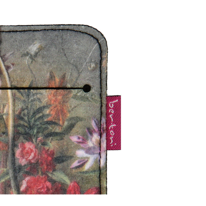 Bertoni Custodia smartphone Bertoni,  Case in feltro ecologico, 105x195 mm, fantasia Bouquet, EE0026