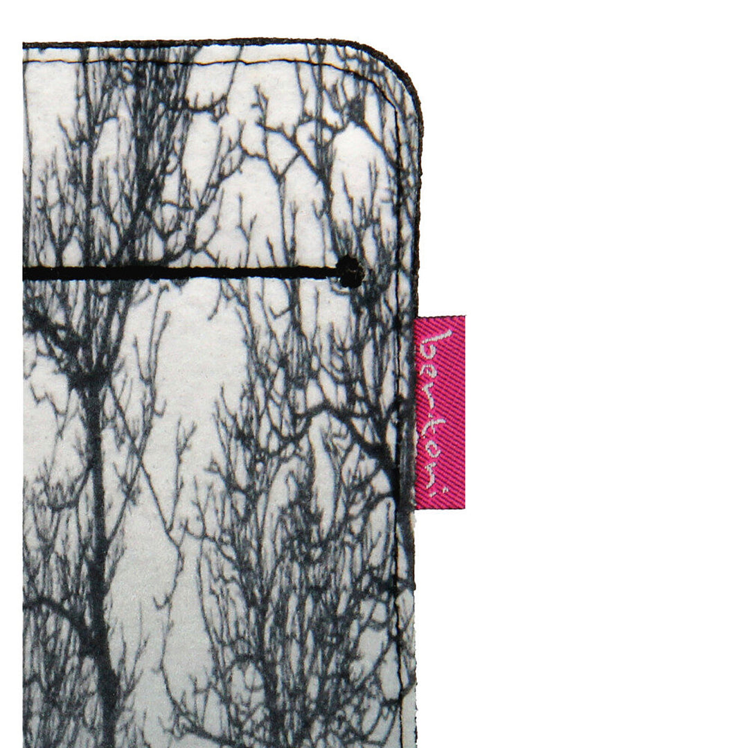 Custodia per smartphone Bertoni, Case in feltro ecologico, 105x195 mm, motivo Forest Mood, EE0028