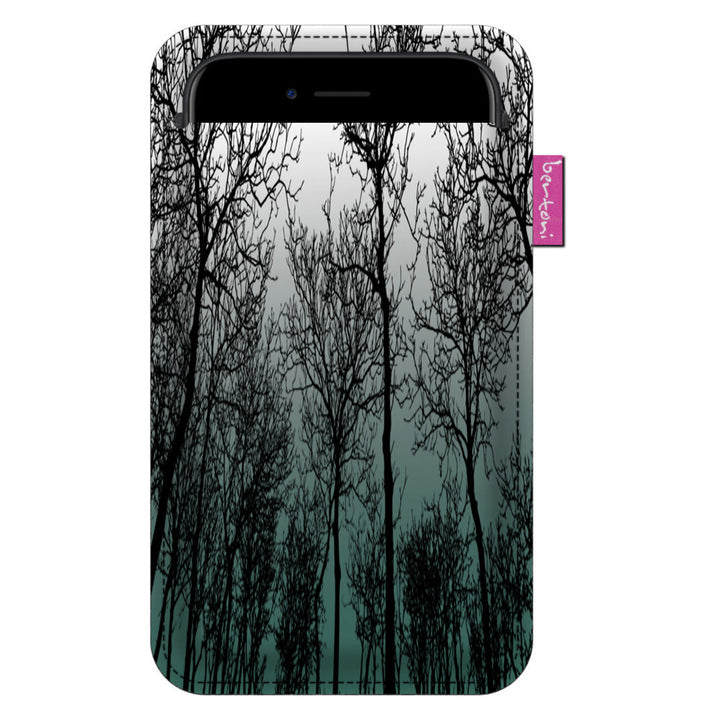 Custodia per smartphone Bertoni, Case in feltro ecologico, 105x195 mm, motivo Forest Mood, EE0028