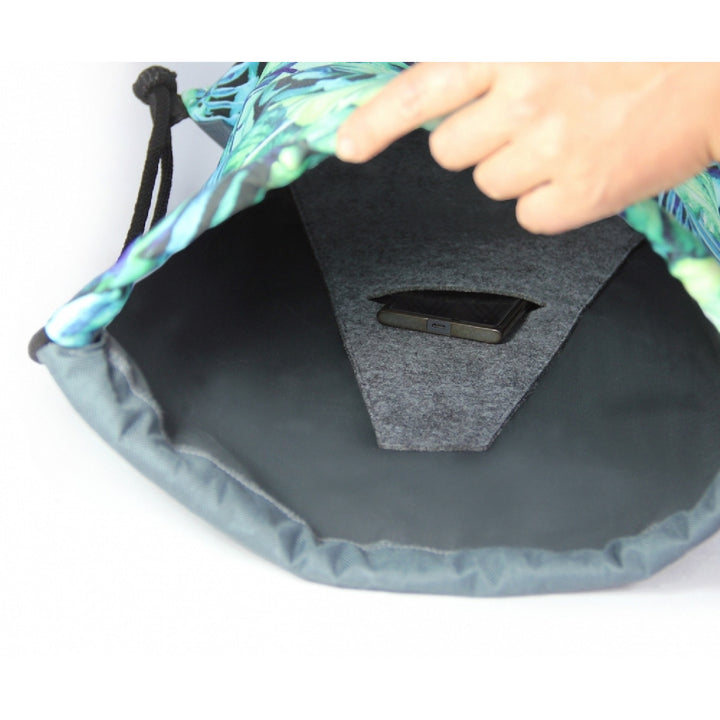 Bertoni EE0034 Zaino sacca Sacco Design Zaino a corde Borsa Coulisse, motivo Ibiza