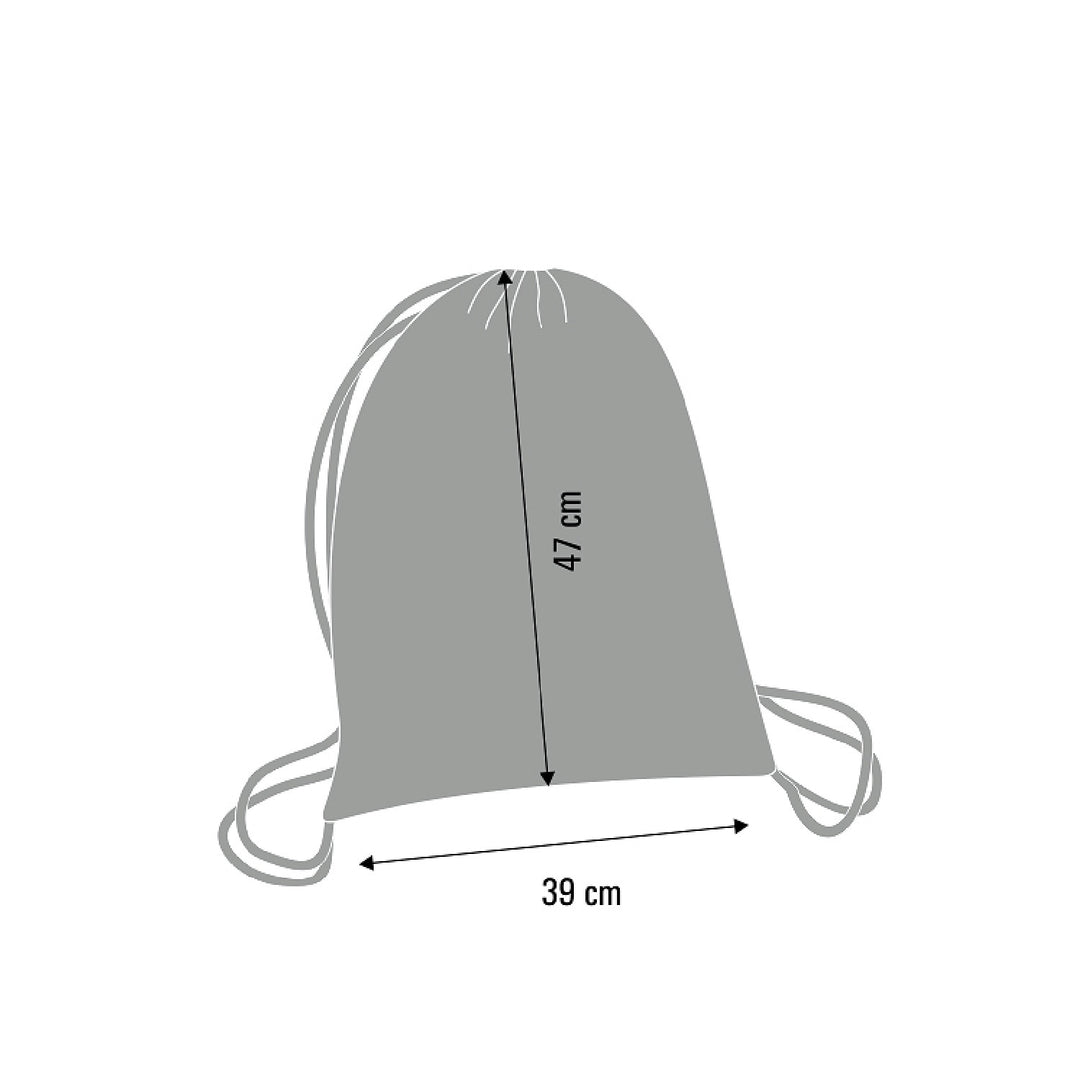 Bertoni EE0034 Zaino sacca Sacco Design Zaino a corde Borsa Coulisse, motivo Ibiza