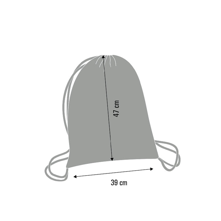 Bertoni EE0034 Zaino sacca Sacco Design Zaino a corde Borsa Coulisse, motivo Ibiza