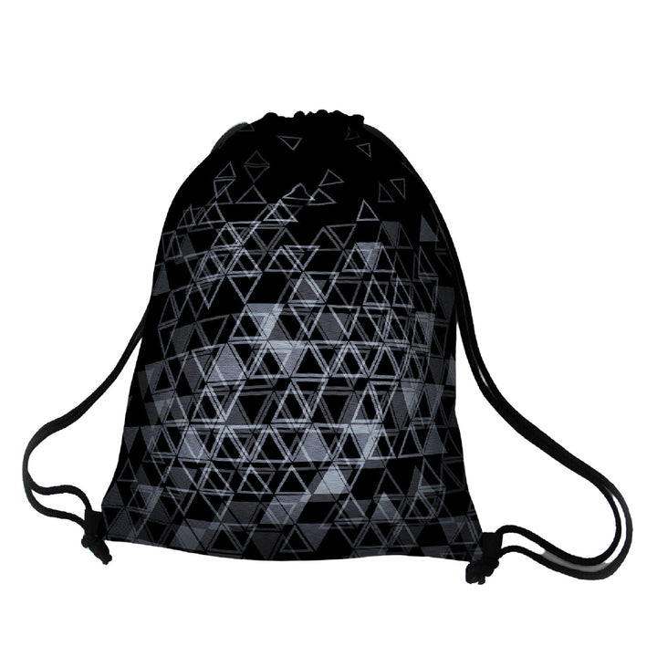 Zaino sacca Bertoni, stampa a colori, impermeabile, motivo Triangle, EE0036