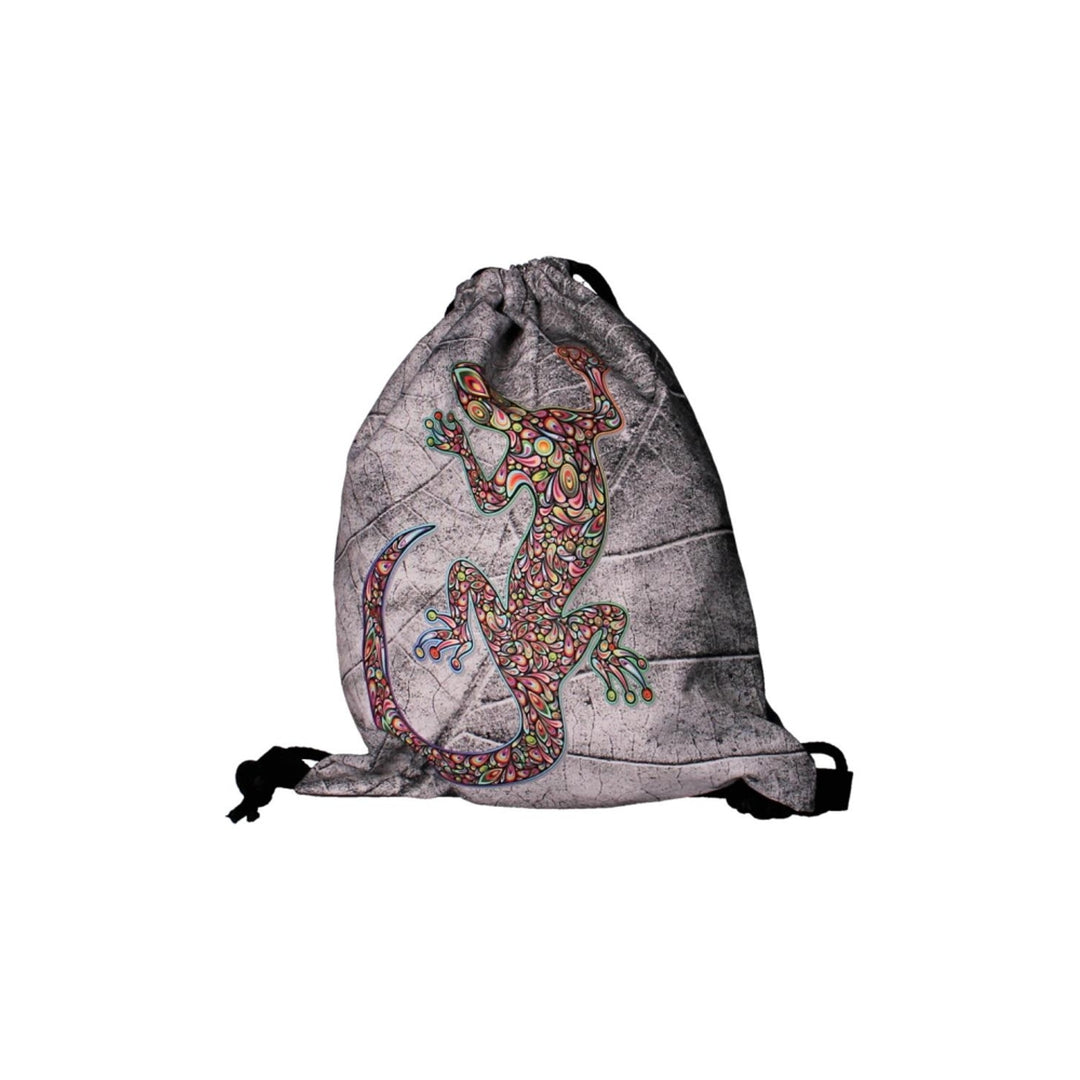 Bertoni WP06 Zaino sacca Sacco Design Zaino a corde Borsa Coulisse, motivo Lizard
