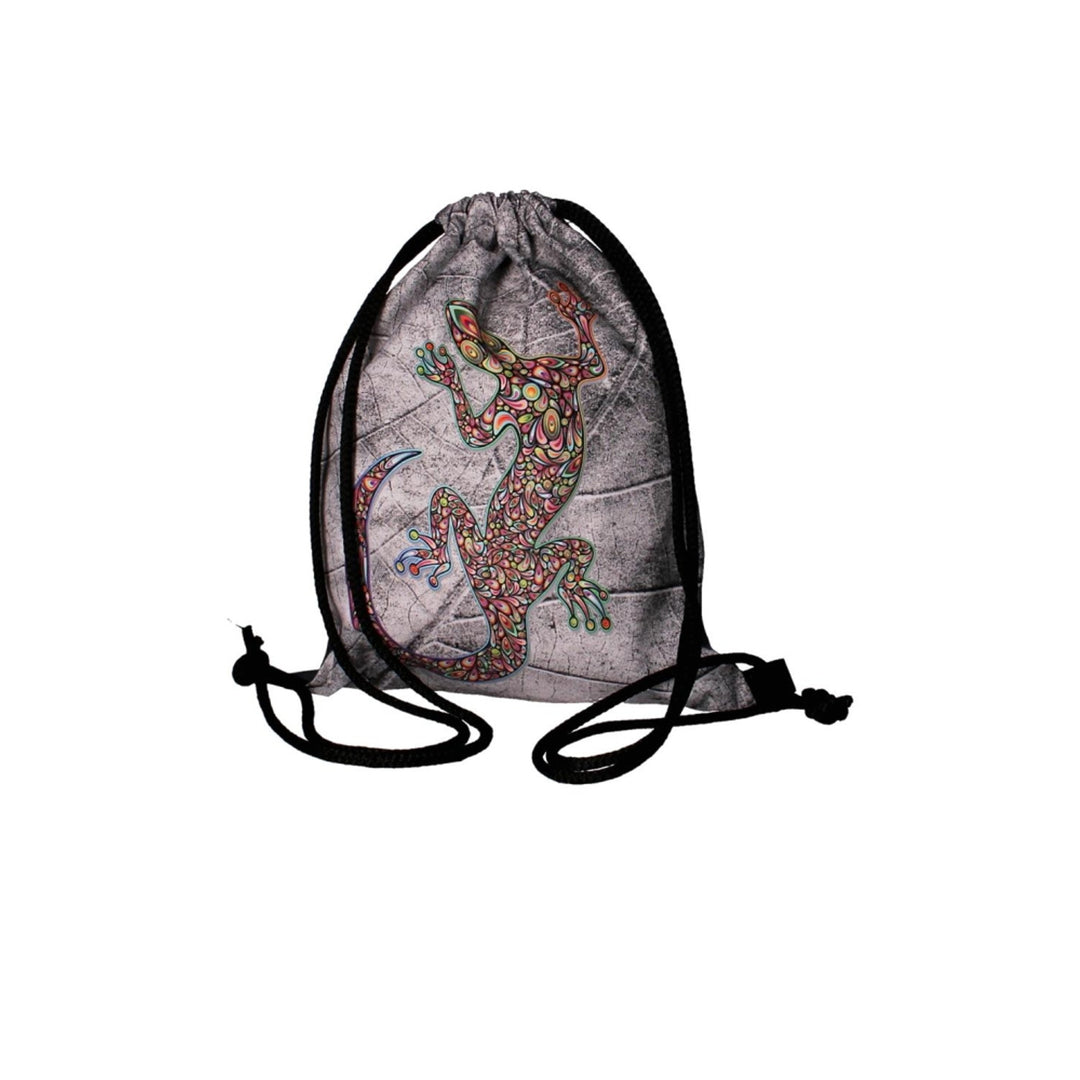 Bertoni WP06 Zaino sacca Sacco Design Zaino a corde Borsa Coulisse, motivo Lizard