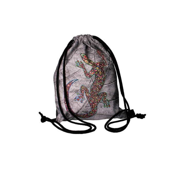 Bertoni WP06 Zaino sacca Sacco Design Zaino a corde Borsa Coulisse, motivo Lizard