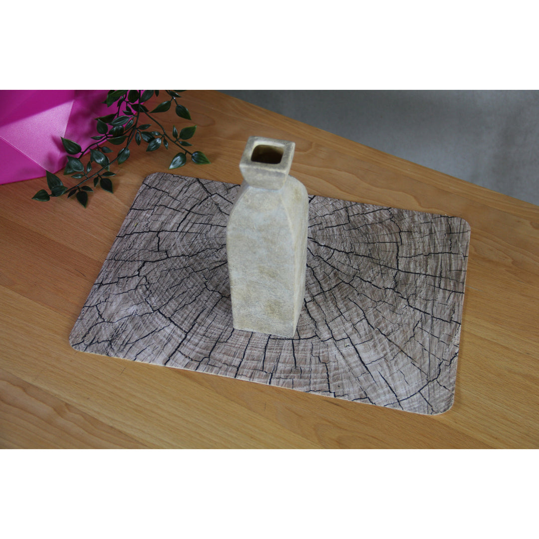 Tappetino da tavolo o da scrivania, Tovaglietta decorativa, in feltro, 29x42 cm, rovere, Bertoni