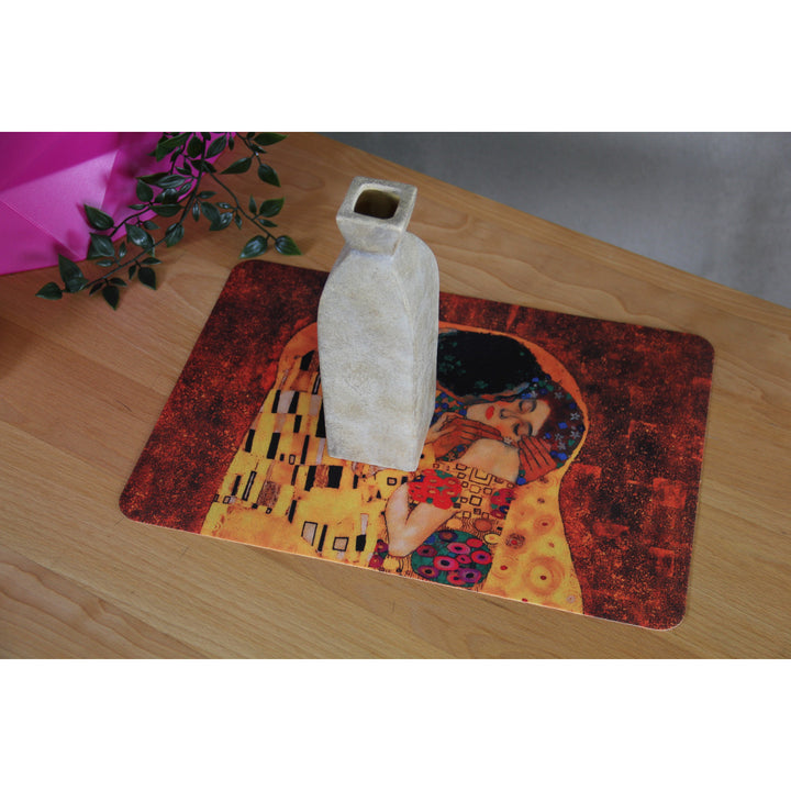 Tappetino da tavolo o da scrivania, Tovaglietta decorativa, in feltro,  29x42 cm, Bacio, Bertoni