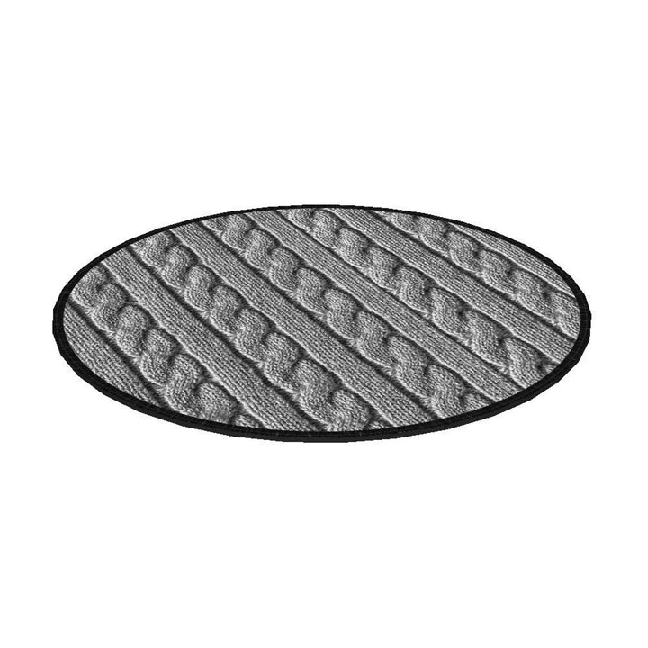 Cuscino per sedia Bertoni, decorativo, in feltro, 35 cm, a quadri, EE0064