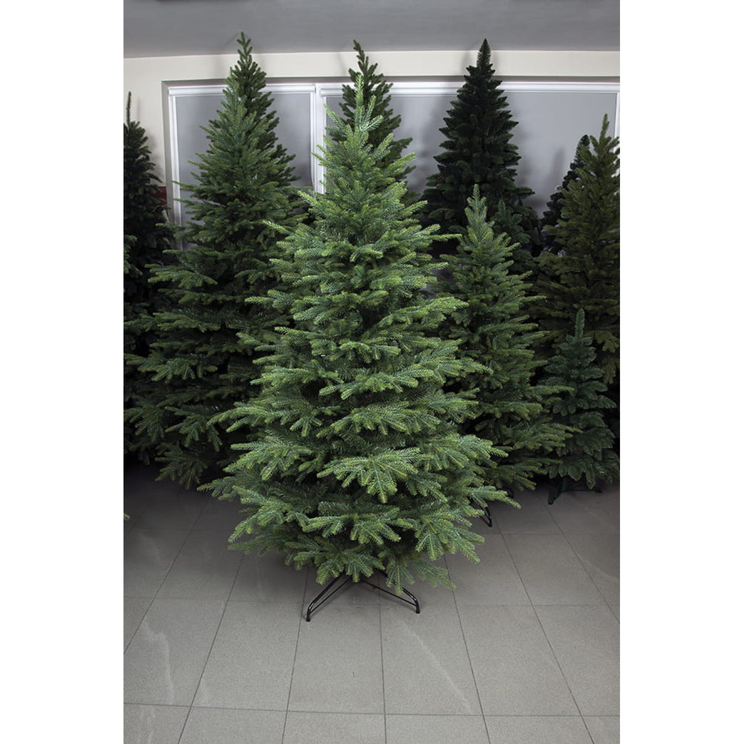 Virpol, Albero di Natale artificiale Abete rosso caucasico, supporto in metallo, 190 cm
