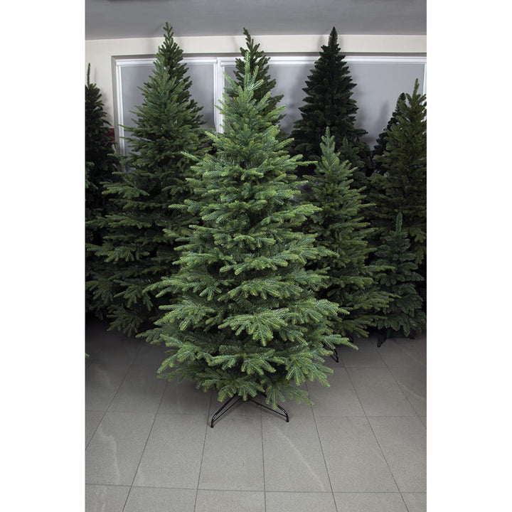 Virpol, Albero di Natale artificiale Abete rosso caucasico, supporto in metallo, 190 cm