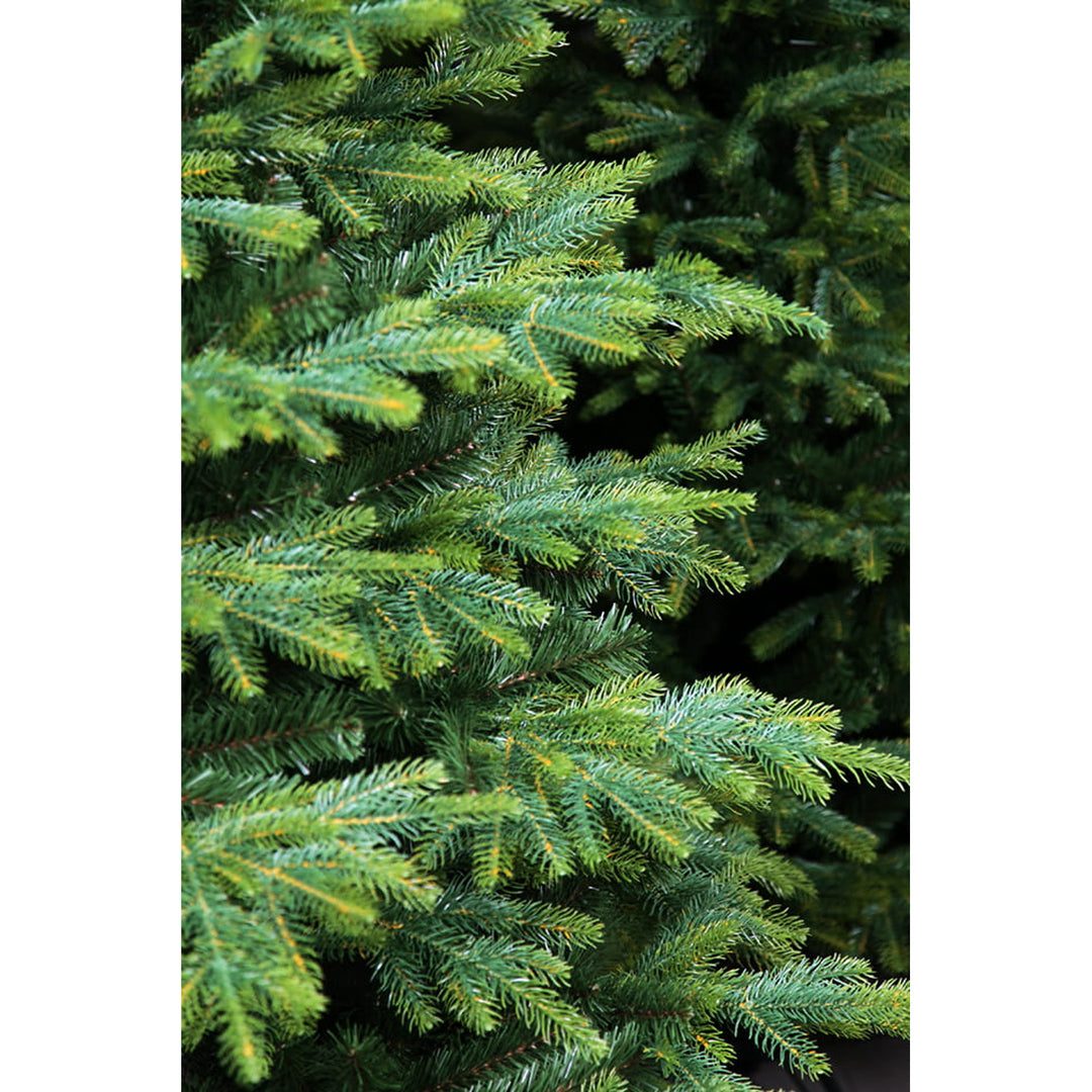 Virpol, Albero di Natale artificiale Abete rosso caucasico, supporto in metallo, 190 cm