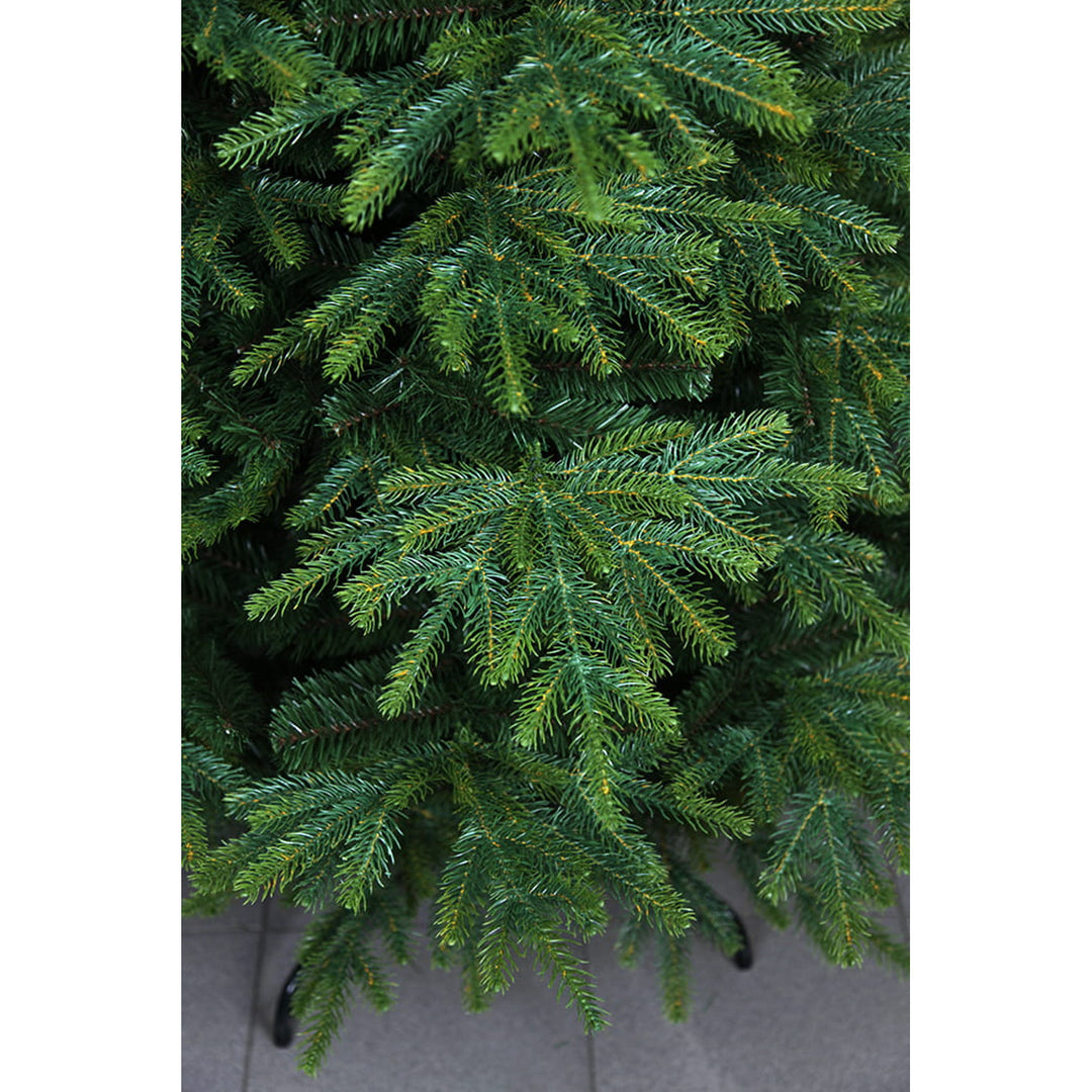 Virpol, Albero di Natale artificiale Abete rosso caucasico, supporto in metallo, 190 cm