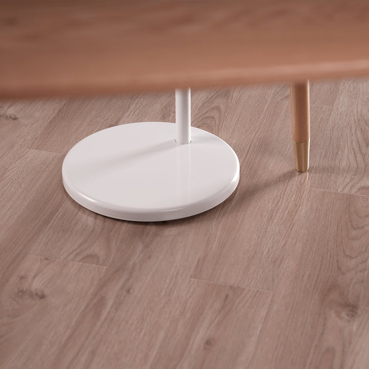 Maclean Supporto mobile da pavimento per monitor/TV, molla a gas, 17"-35", 2-10kg, bianco, MC-970W