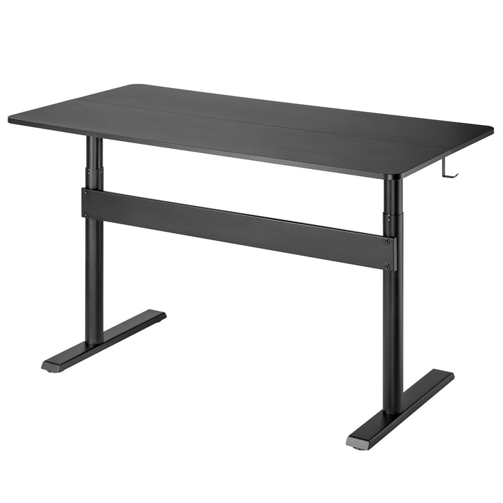 Scrivania con piano 140x68cm Ergo Office, molla a gas, regolabile in altezza, per lavorare in piedi e seduti, altezza massima 115cm, ER-453