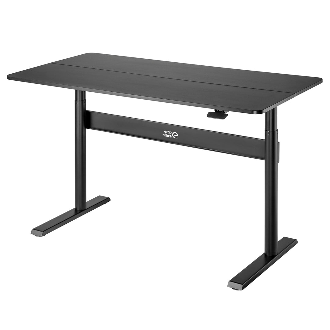 Scrivania con piano 140x68cm Ergo Office, molla a gas, regolabile in altezza, per lavorare in piedi e seduti, altezza massima 115cm, ER-453