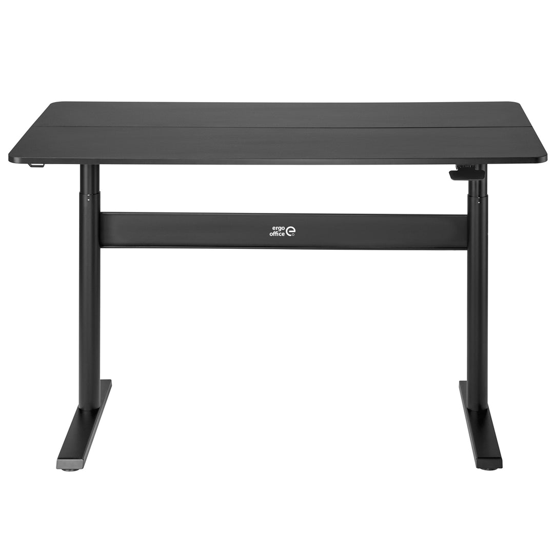 Scrivania con piano 140x68cm Ergo Office, molla a gas, regolabile in altezza, per lavorare in piedi e seduti, altezza massima 115cm, ER-453
