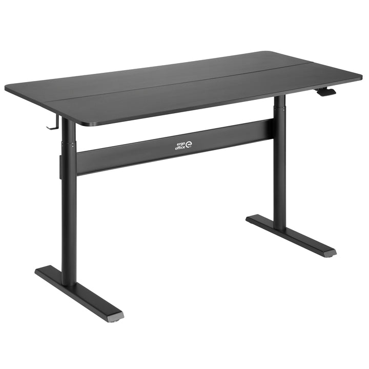 Scrivania con piano 140x68cm Ergo Office, molla a gas, regolabile in altezza, per lavorare in piedi e seduti, altezza massima 115cm, ER-453