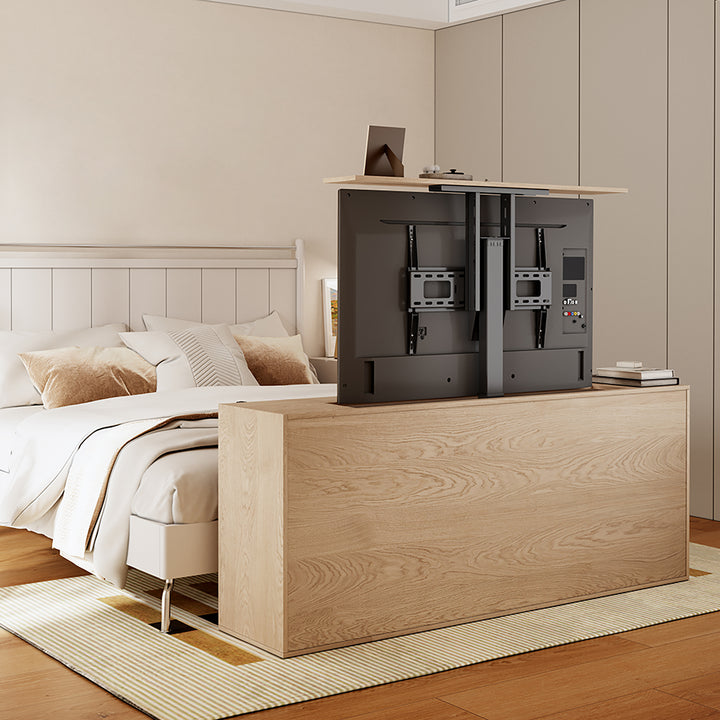 Maclean Supporto elettrico estraibile, compatibile con TUYA, 37''-80'', VESA 600x400, max 60kg, Telecomando incluso MC-866T