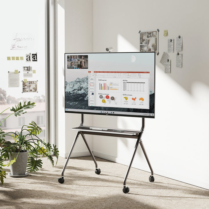 Supporto mobile per TV da pavimento Maclean, 50"-86", 120kg, MC-977