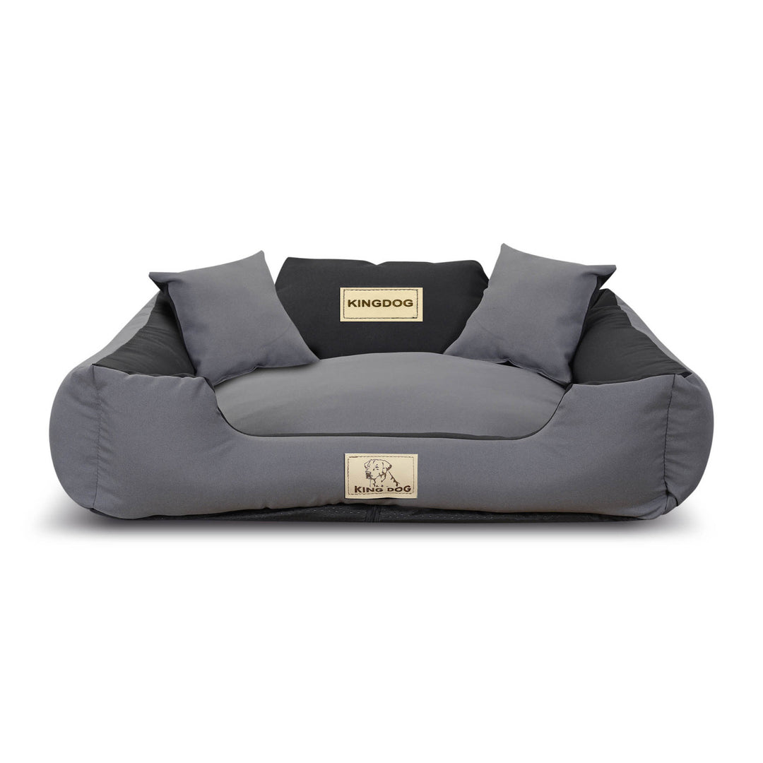 KINGDOG KINMIC75/65C-SZ Letto per cani 75x65 cm grigio/nero