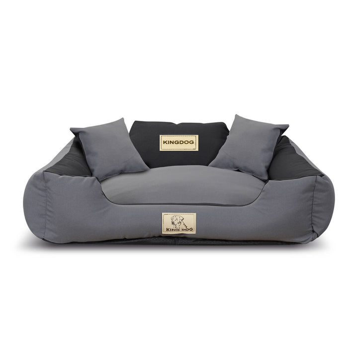 KINGDOG KINMIC100/75C-SZ Letto per cani 100x75 cm grigio/nero