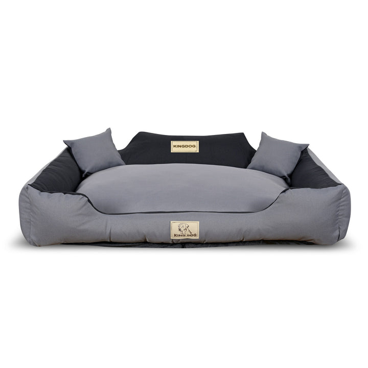 KINGDOG KINMIC115/95C-SZ Letto per cani 115x95 cm grigio/nero