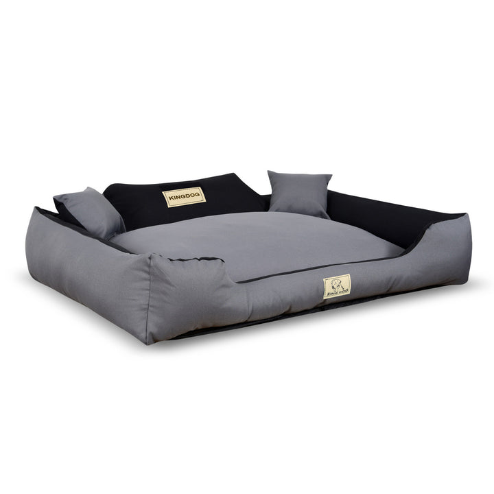 KINGDOG KINMIC115/95C-SZ Letto per cani 115x95 cm grigio/nero