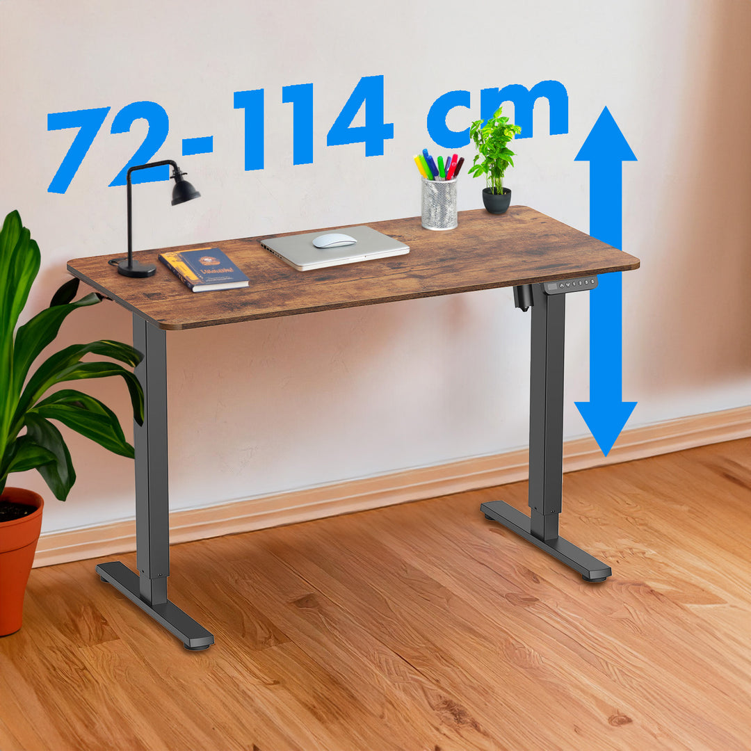 Scrivania Ergo Office con regolazione elettrica dell'altezza, per stare in piedi e seduti, altezza massima 114 cm, ER-451