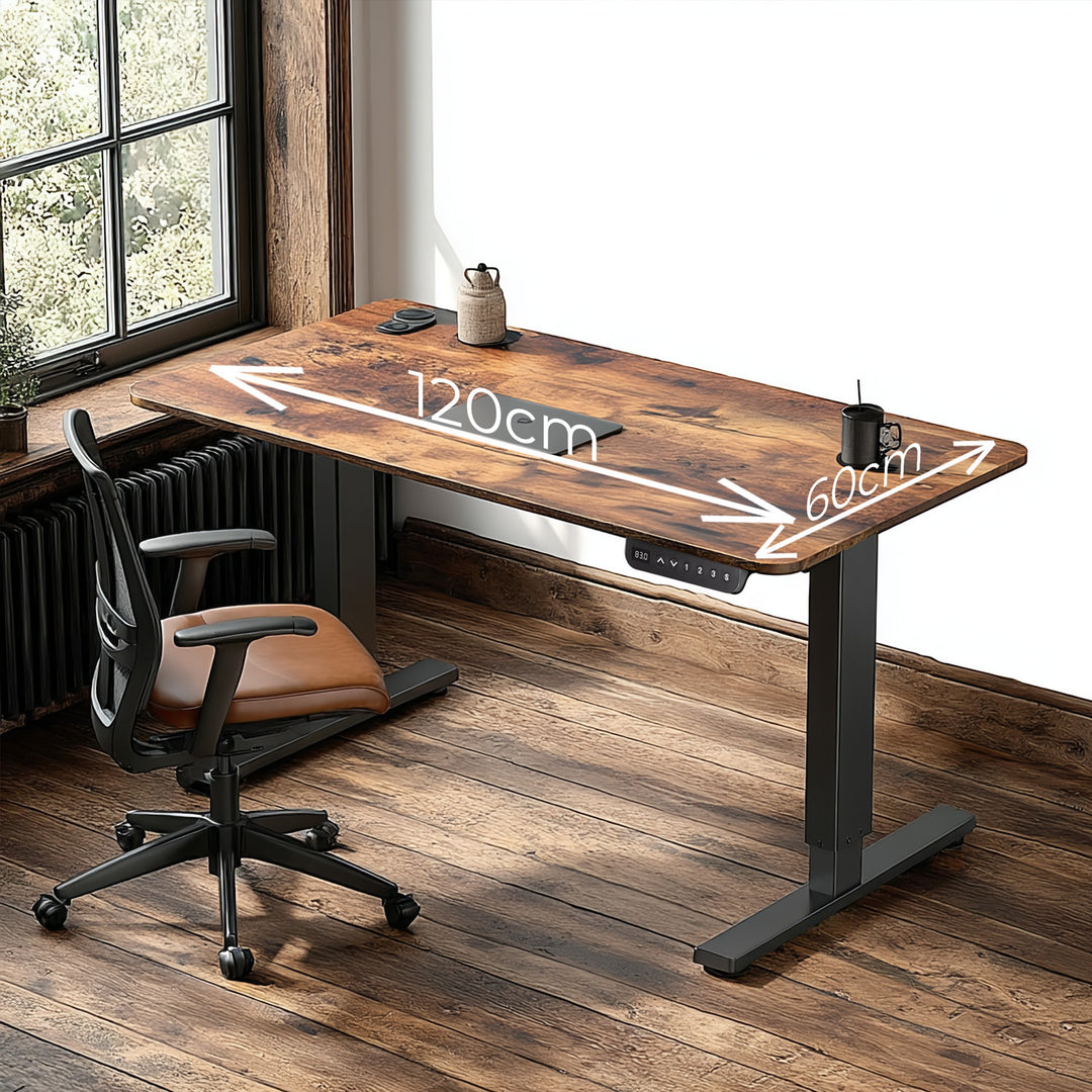 Scrivania Ergo Office con regolazione elettrica dell'altezza, per stare in piedi e seduti, altezza massima 114 cm, ER-451
