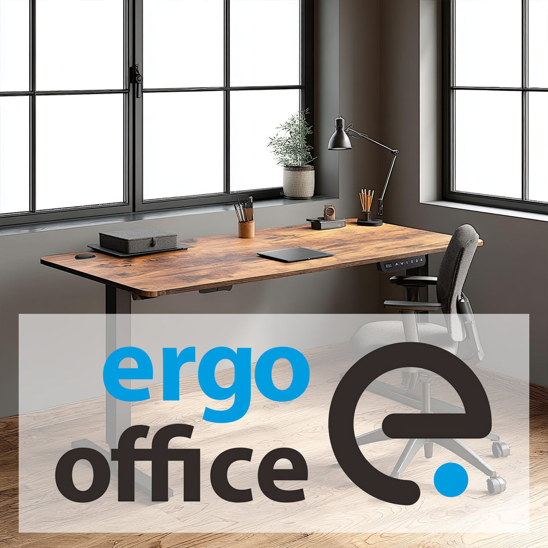 Scrivania Ergo Office con regolazione elettrica dell'altezza, per stare in piedi e seduti, altezza massima 114 cm, ER-451