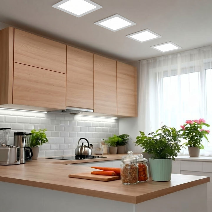 Pannello da soffitto Maclean LED, montaggio ad incasso SLIM, 18W, bianco neutro 4000K, 170*170*26mm, 1900lm, MCE374 S