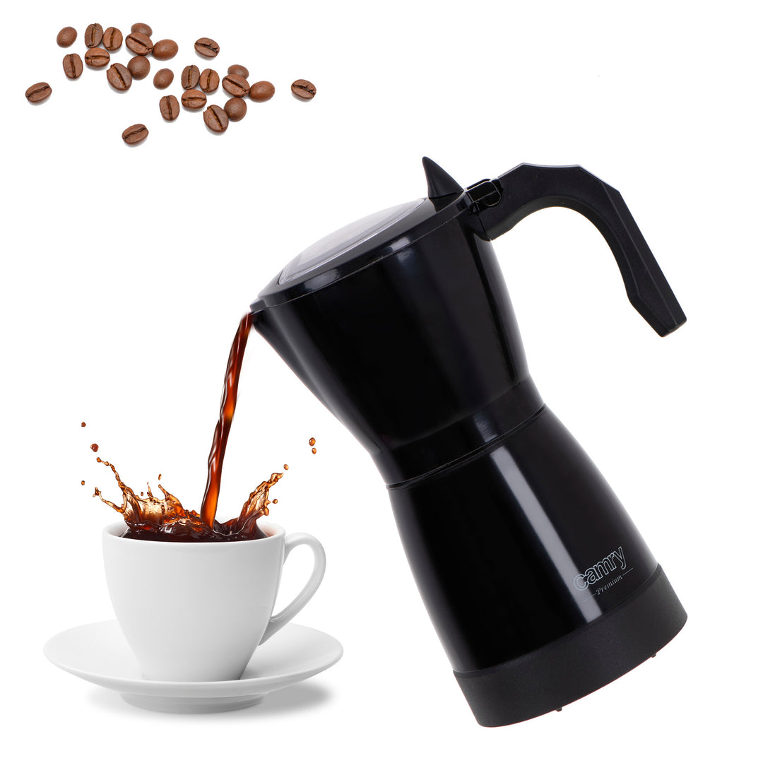 Moka Camry CR 4415B Macchina da caffè elettrica da 300 ml per 6 tazze di espresso