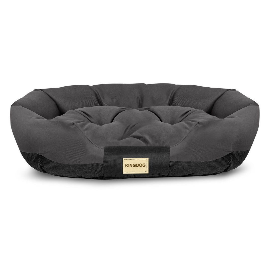 Letto per cani ovale 100x75cm impermeabile nero CODUOWAL100/75CZA