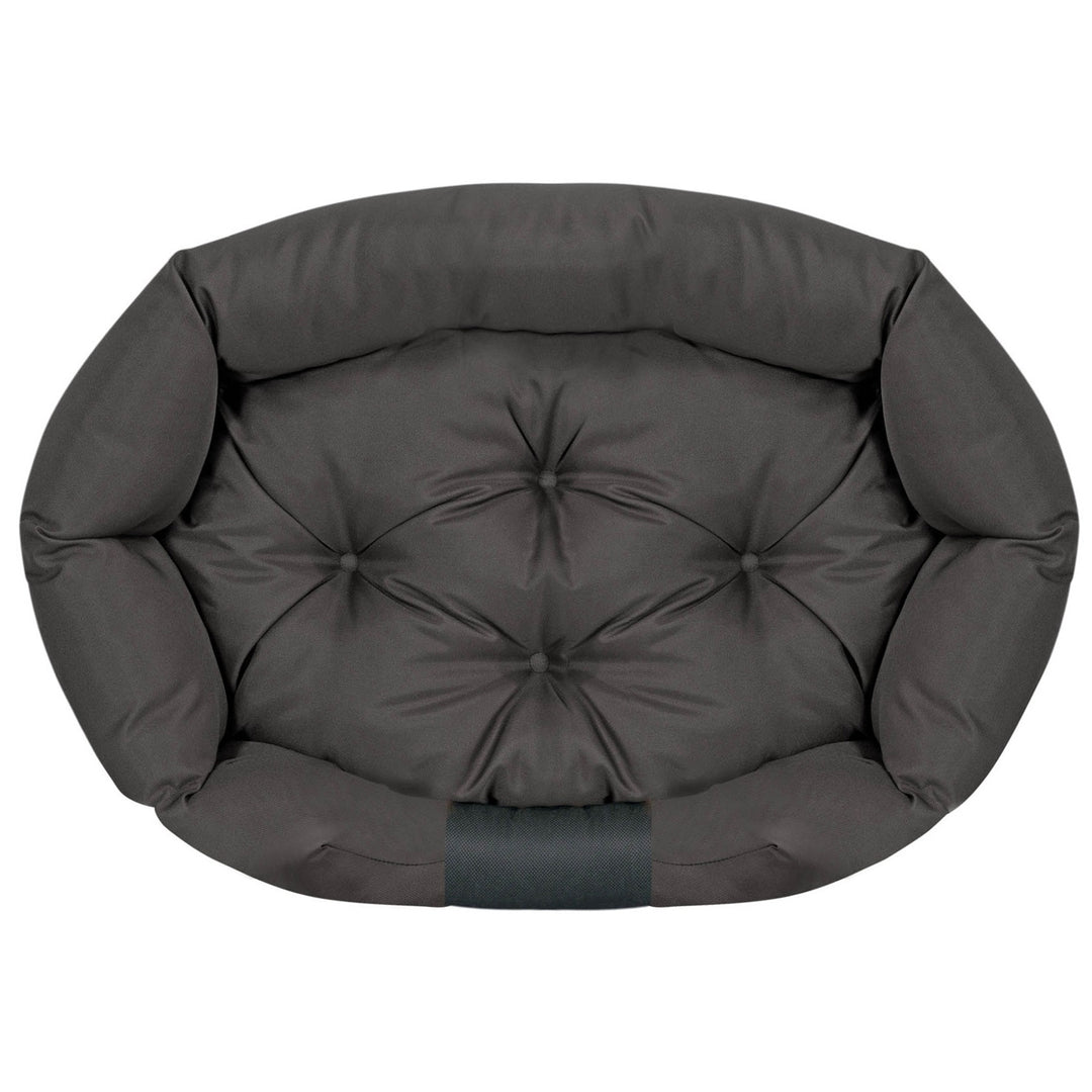 Letto per cani ovale 100x75cm impermeabile nero CODUOWAL100/75CZA