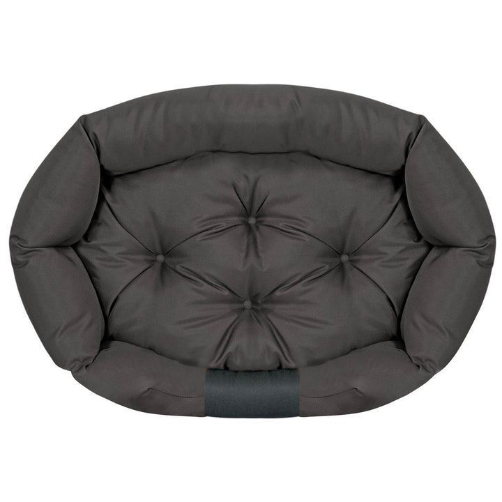 Letto per cani ovale 100x75cm impermeabile nero CODUOWAL100/75CZA