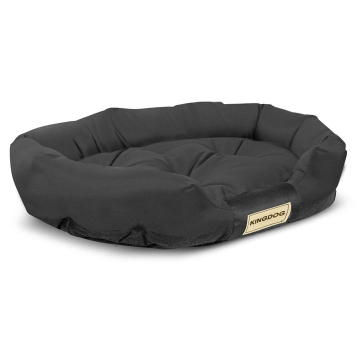 Letto per cani ovale 100x75cm impermeabile nero CODUOWAL100/75CZA