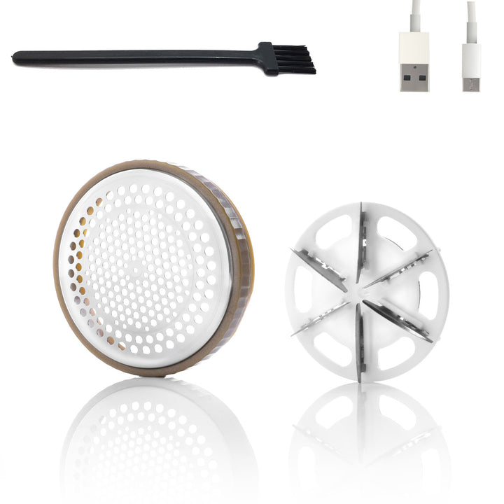 Rasoio per tessuti Adler, ricarica USB, display LCD, velocità a 3 livelli, spazzola, AD 9617