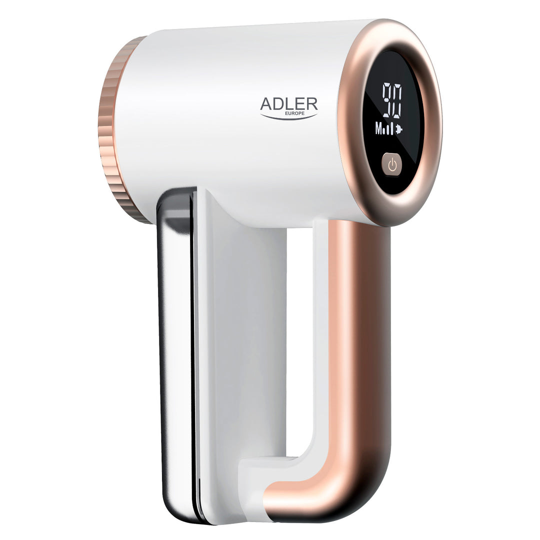 Rasoio per tessuti Adler, ricarica USB, display LCD, velocità a 3 livelli, spazzola, AD 9617