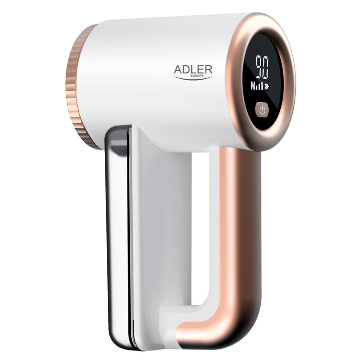 Rasoio per tessuti Adler, ricarica USB, display LCD, velocità a 3 livelli, spazzola, AD 9617