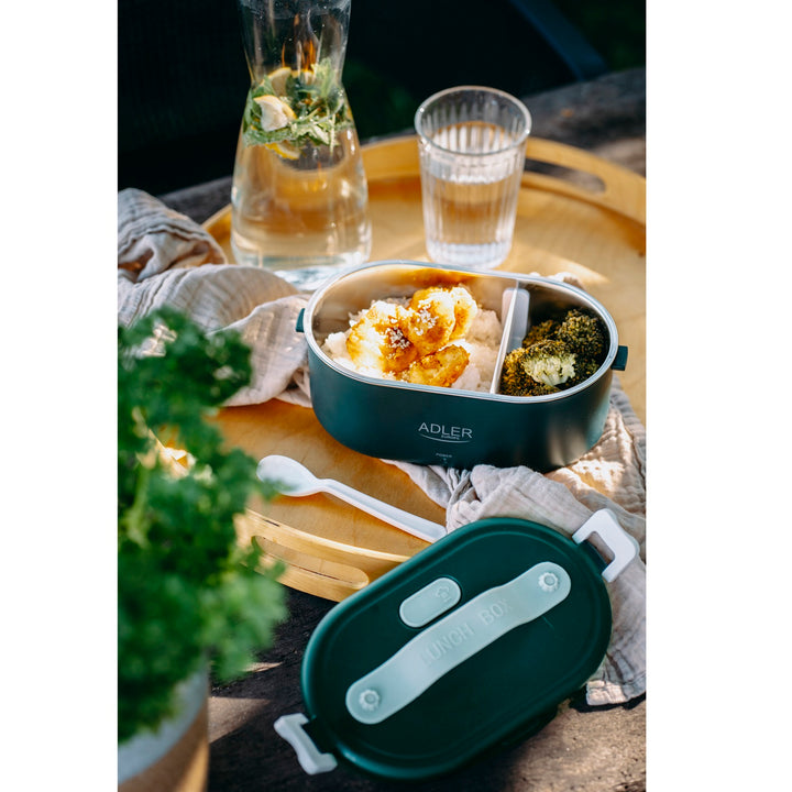 Contenitore riscaldabile per alimenti da 0,8 litri Adler AD 4505 verde