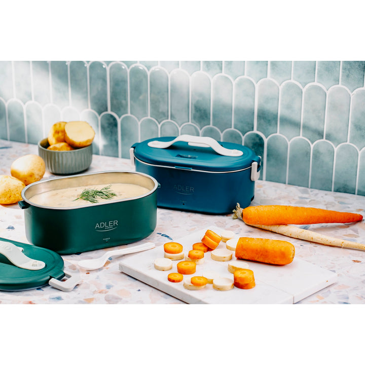 Contenitore riscaldabile per alimenti da 0,8 litri Adler AD 4505 verde