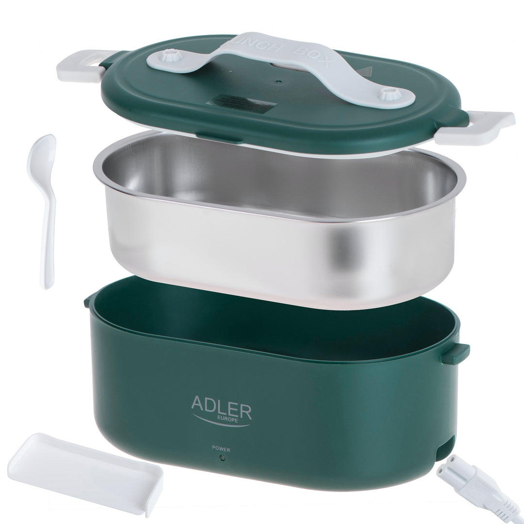 Contenitore riscaldabile per alimenti da 0,8 litri Adler AD 4505 verde