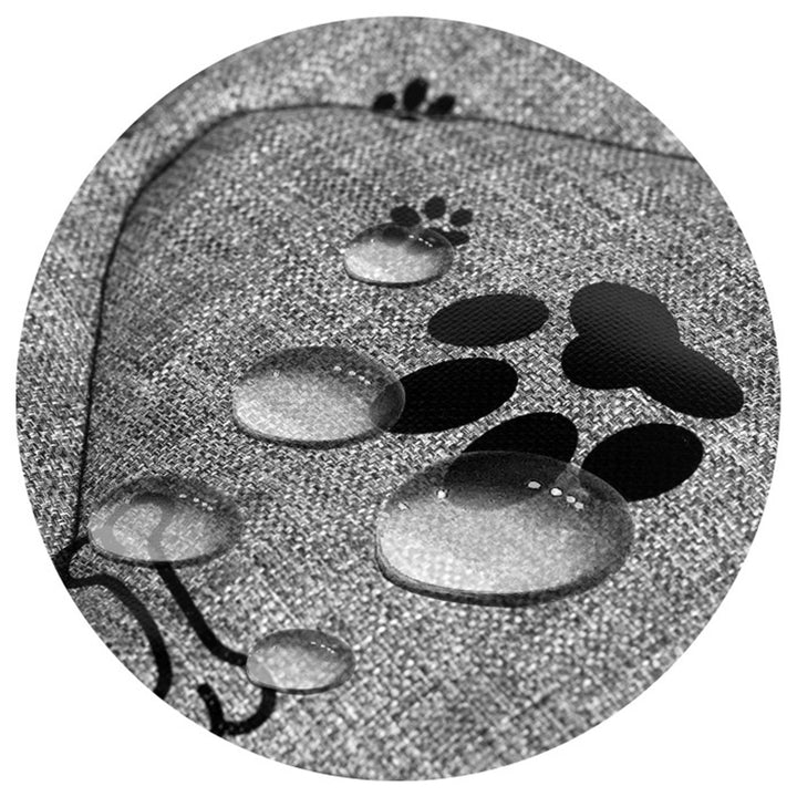 Letto per cani con due cuscini Letto per animali domestici impermeabile in tessuto Cordura Ossa nere Dimensioni interne: 80x60cm / Dimensioni esterne: 100x75cm