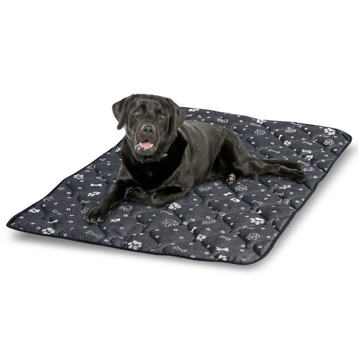 Prestige Dog Bed Dog Mat Materasso impermeabile durevole per cani  (120 x 80 cm, Ossa d'argento)