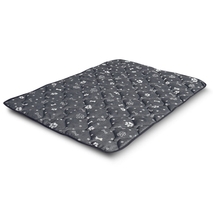 Prestige Dog Bed Dog Mat Materasso impermeabile durevole per cani  (120 x 80 cm, Ossa d'argento)