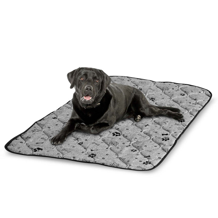 Prestige Dog Bed Dog Mat Materasso impermeabile durevole per cani(100 x 70 cm, Ossa nere)